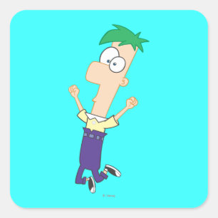 Ferb 1 square sticker
