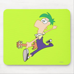 Ferb Rocking Out with Guitar Mouse Pad