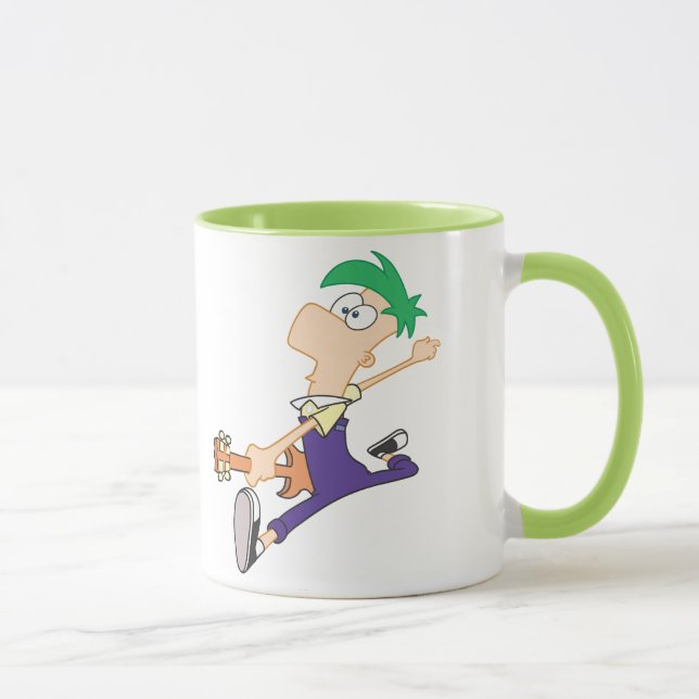 Ferb Rocking Out with Guitar Mug (Right)