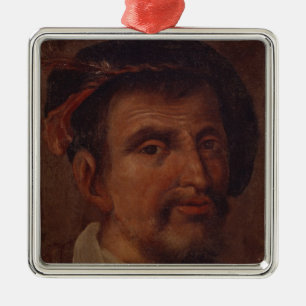 Ferdinand Columbus Metal Ornament