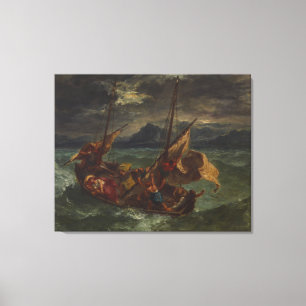 Ferdinand Delacroix Christ on the Sea of Galilee Canvas Print