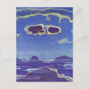 Ferdinand Hodler-Eiger,Monch,Jungfrau in Moonlight Postcard