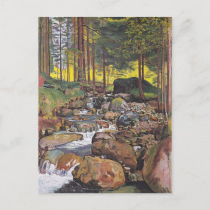Ferdinand Hodler- Forest with a mountain stream Postcard
