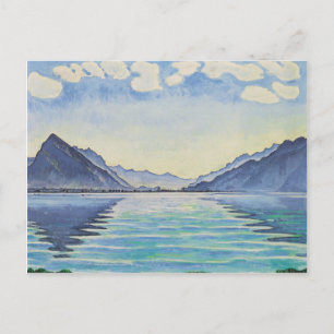 Ferdinand Hodler- Lake Thun, Symmetric reflection Postcard