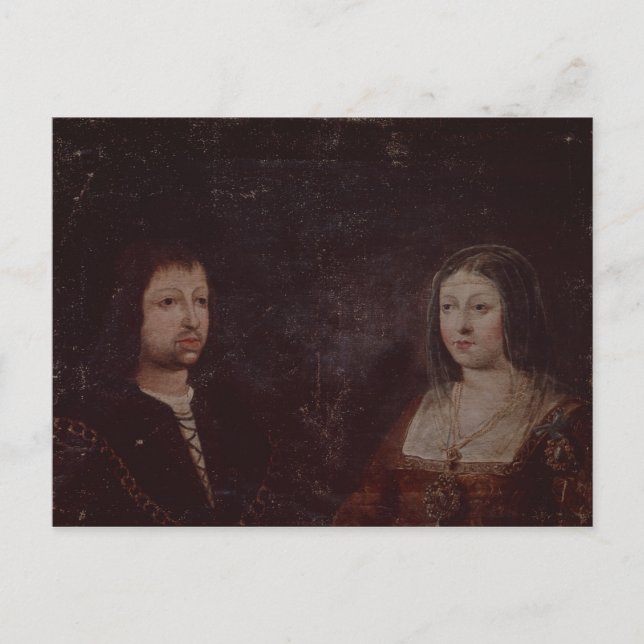 Ferdinand II of Aragon and Isabella I of Castile Postcard (Front)