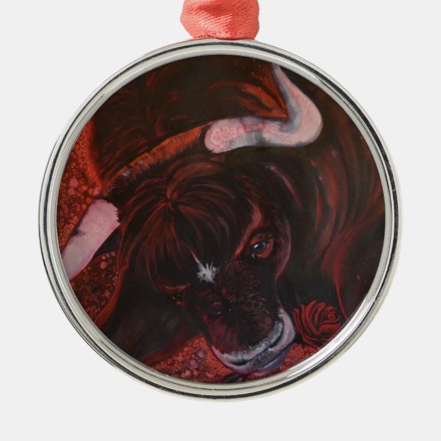Ferdinand the bull metal ornament (Front)