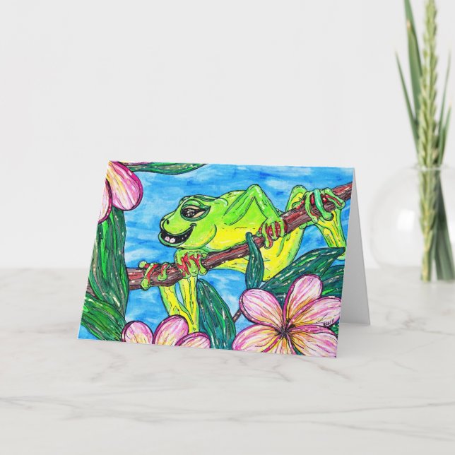 Fergus the Frog greeting card (Front)