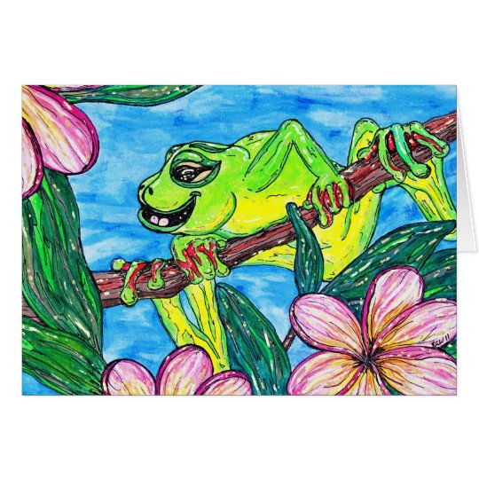 Fergus the Frog greeting card