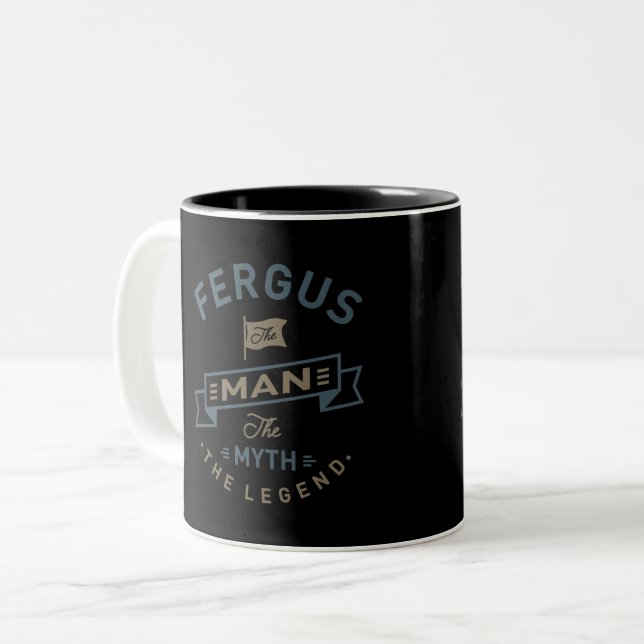 Fergus Two-Tone Coffee Mug (Front Left)