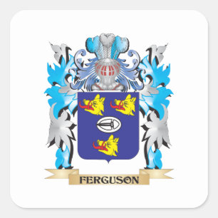 Ferguson Coat of Arms - Family Crest Square Sticker