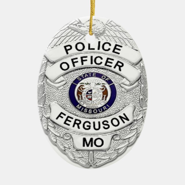 Ferguson Police Badge Ceramic Ornament (Front)