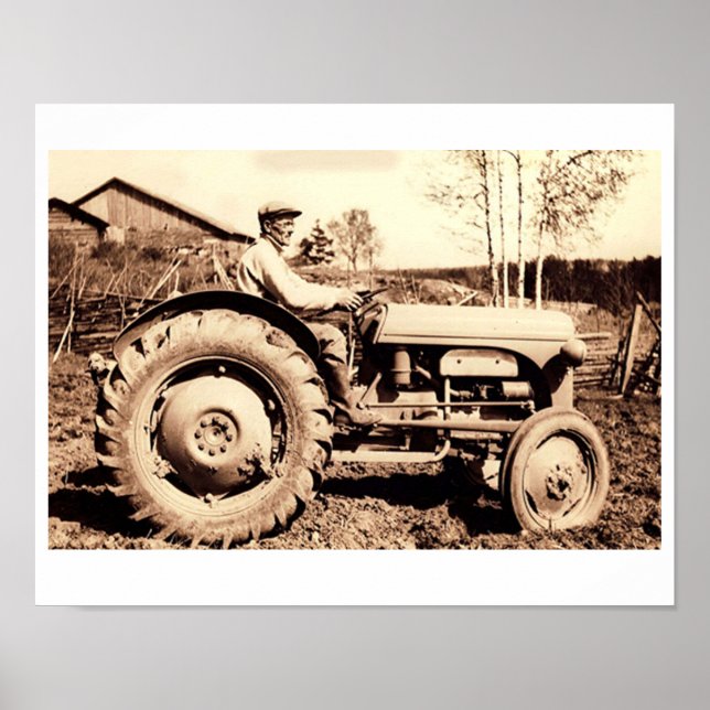 Ferguson tracteur 1950 Poster (Devant)