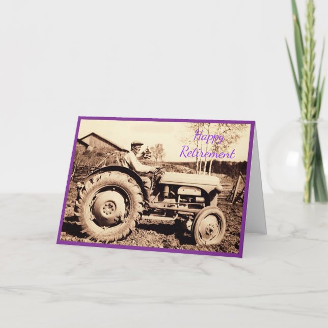 Ferguson tractor 1950 Retirement Card (Front)