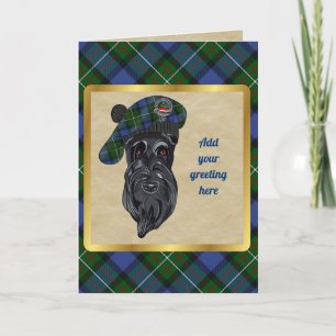 Fergusson Badge & Tartan Personalized Card