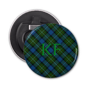 Fergusson Official Tartan with monogram / initials Bottle Opener