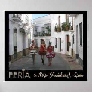 Feria in Nerja (Andalucia), Spain Poster