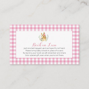 ferme à cheval baby shower invitation fille rose