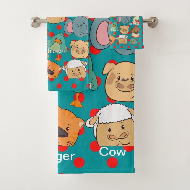 Ferme animale adorable Enfants safari tigre bleu b (En situation)