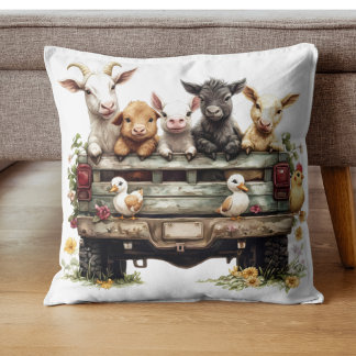 Ferme Animale Mignonne Sur Coussin