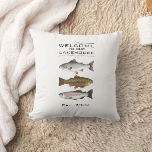 Ferme Bienvenue à notre Coussin de poisson Lakehou
