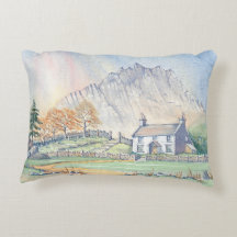 Ferme Campagne Cottage Paysage Coussin