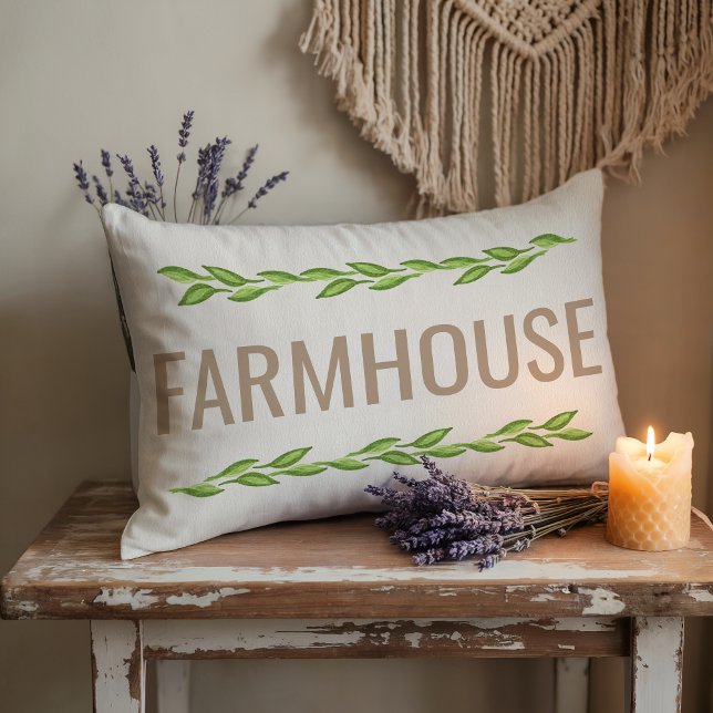 Ferme | Coussin Lumbar (Créateur téléchargé)