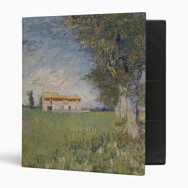 Ferme dans un classeur de champ de blé (Devant/intérieur)