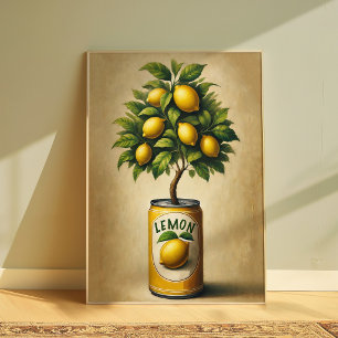 Ferme de citronnier vintage Art mural de cuisine