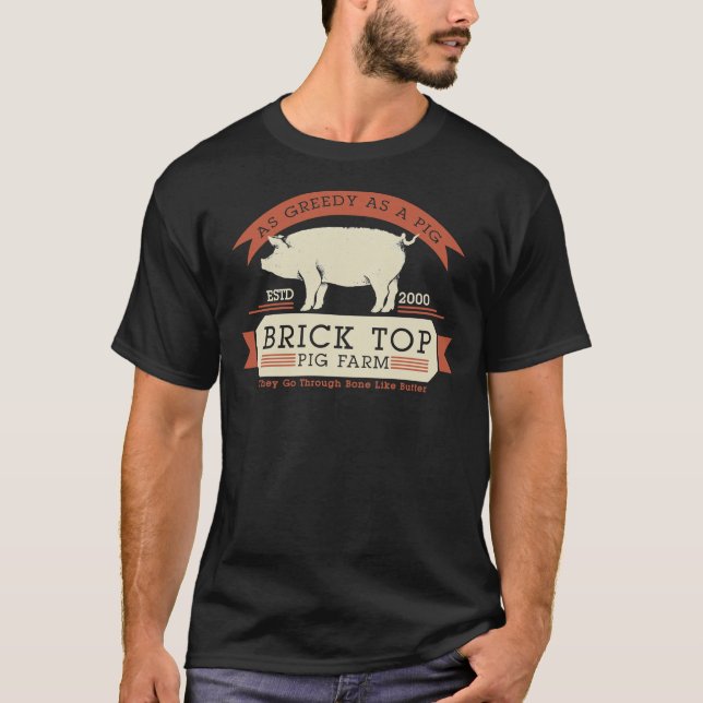 Ferme de cochons en haut de la brique - aussi gour (Devant)