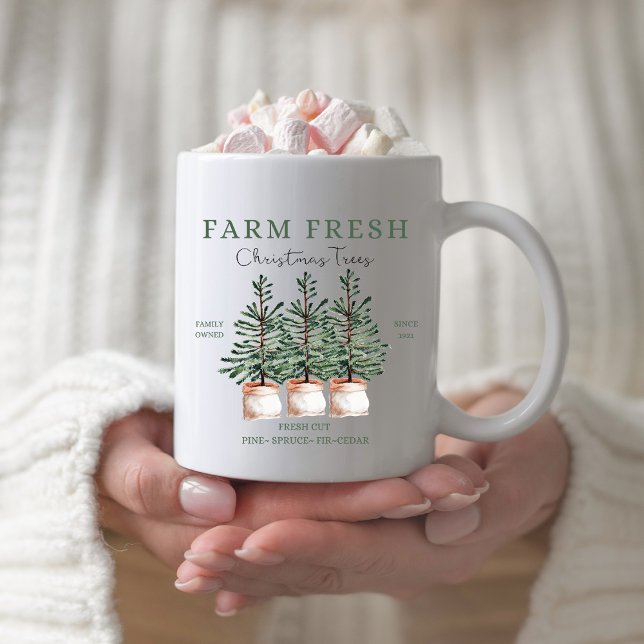 Ferme de Noël rustique Mug de Noël (Créateur téléchargé)
