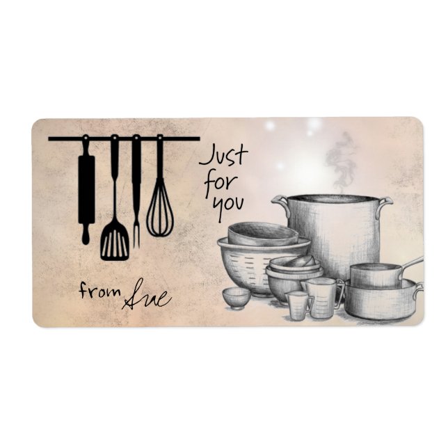 Ferme "Juste pour vous" Cuisine/Étiquettes de cuis (Devant)