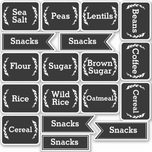 Ferme Laurels & Black Pantry Étiquette de stockage (Devant)