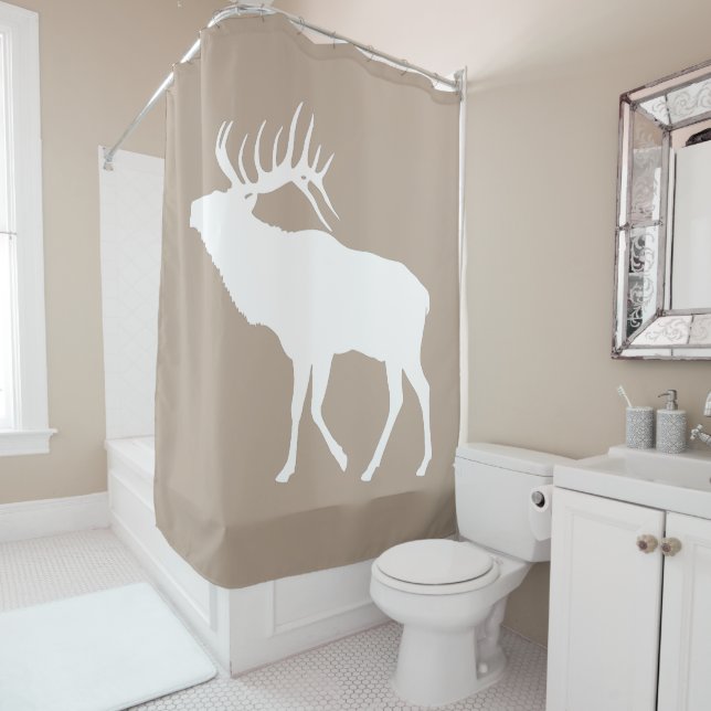 Ferme moderne Cabine Elk Douche rideau (En situation)
