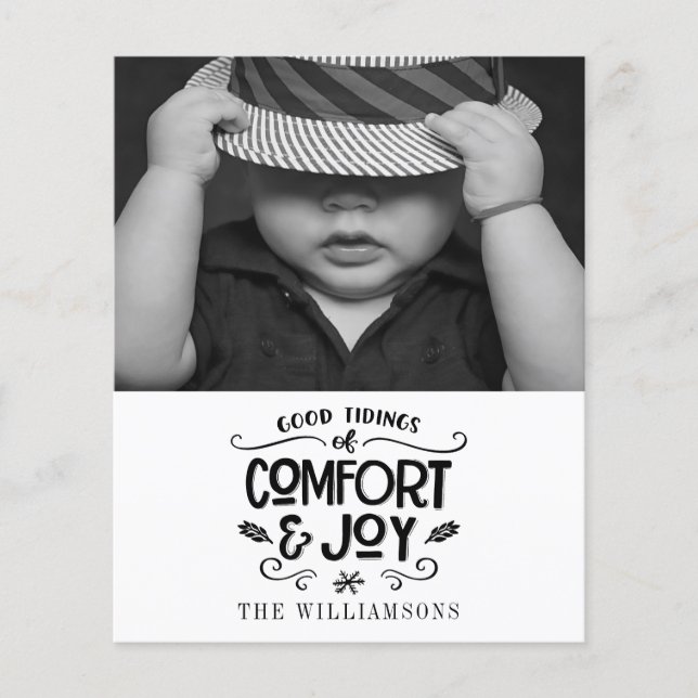 Ferme moderne | Carte budget noir et blanc (Devant)