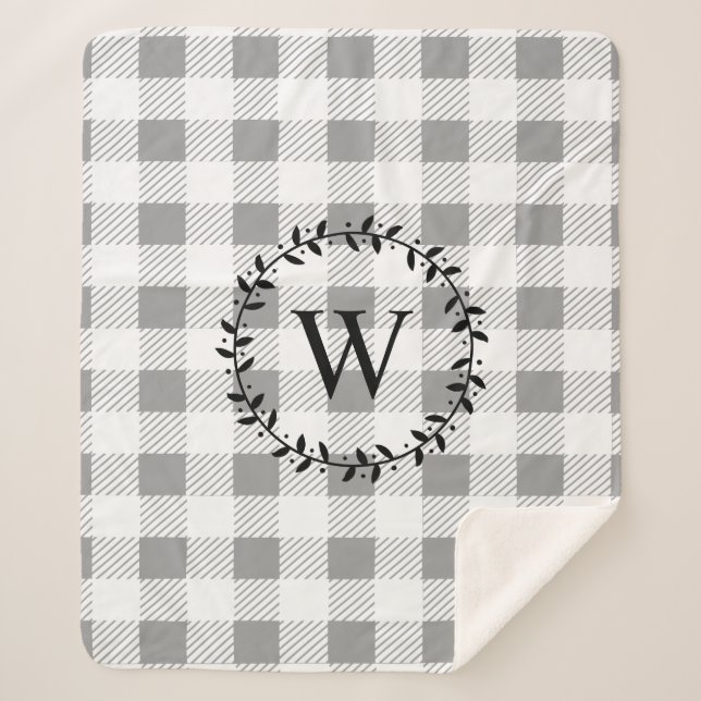 Ferme rustique Blanc Plaid Black Wreath (Devant)