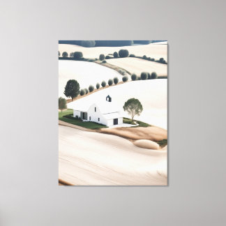 Ferme rustique Toscane Paysage Toile enveloppée