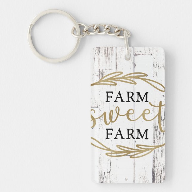 Ferme Sweet Farm White Wood Country Farmhouse (Devant)