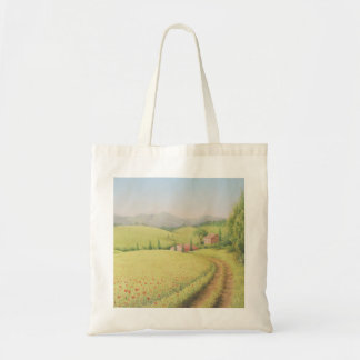 Ferme toscane, Italie dans le sac fourre-tout en