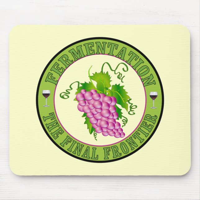Fermentation of Grapes Mouse Pad (Front)