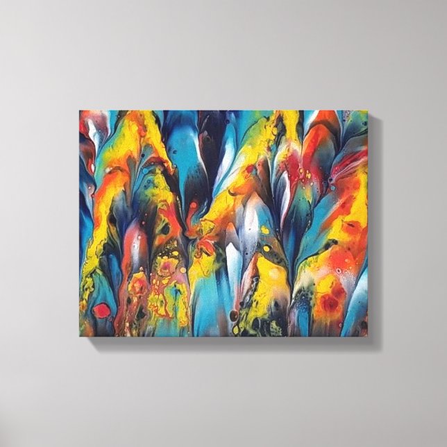 Fermer et plumes2 Imprimer sur une toile 4x11 (Recto)