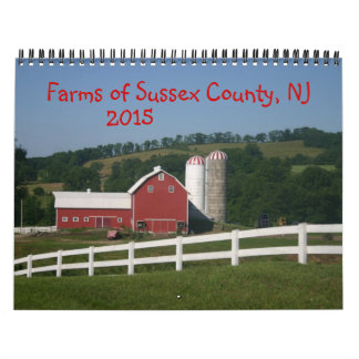 Fermes du comté de Sussex Calendrier NJ 2015
