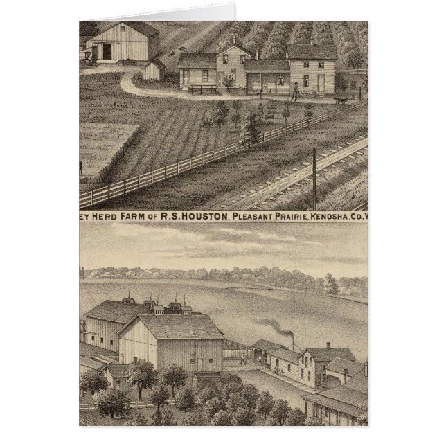 Fermes laitières de RS Houston et WC White (Devant)