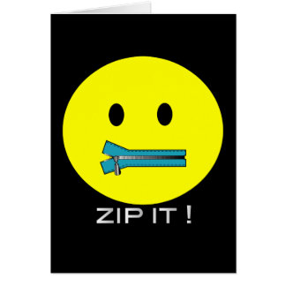 'fermez- la fermeture éclairle CARTE de VISAGE