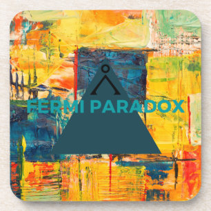 Fermi paradox symbol coaster