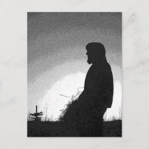 Fermier à Sunset Carte postale