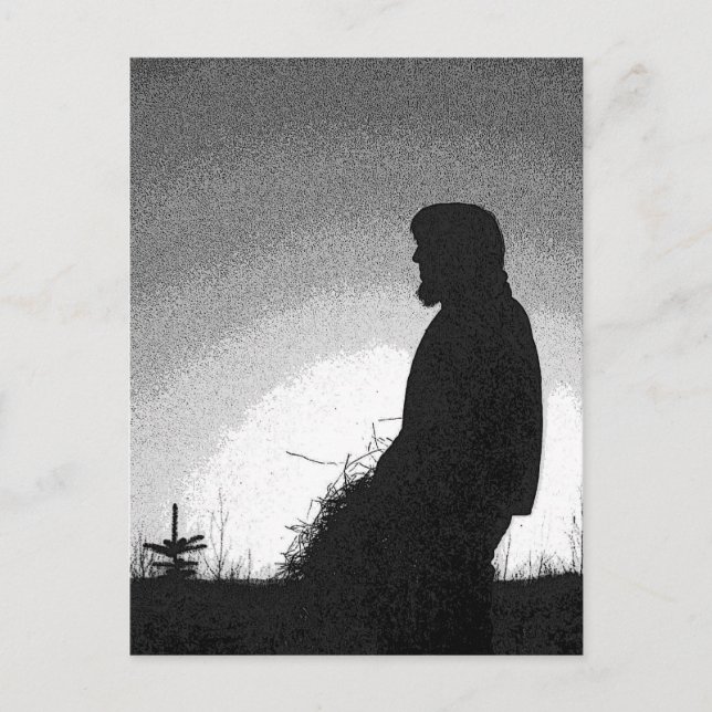 Fermier à Sunset Carte postale (Devant)