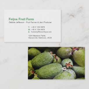 Fermier de Feijoa / confiture carte de visite