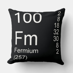 Fermium Throw Pillow