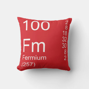 Fermium Throw Pillow