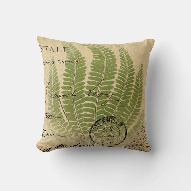Fern 2 throw pillow (Front)